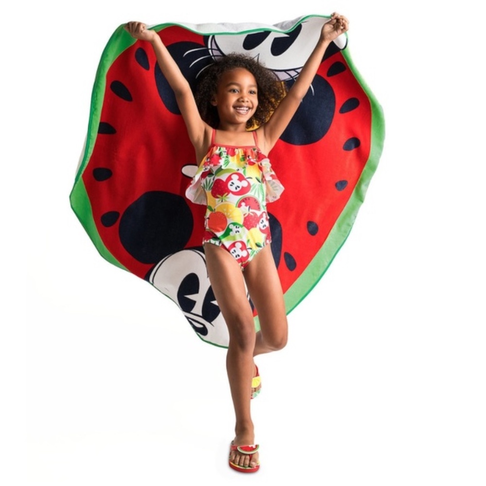 Watermelon Towel Mickey Mouse Ears NWT